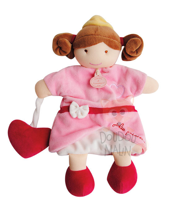  marionnette conte jolie princesse rose coeur 